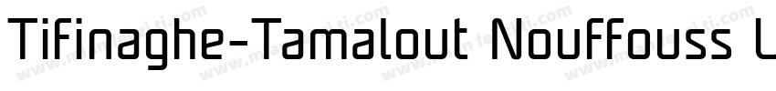 Tifinaghe-Tamalout Nouffouss UNICOD字体转换